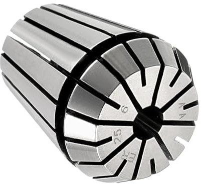 CoCud Portabrocas de Pinza de Resorte, Pinza de Resorte Er-25 de 6 mm de Diámetro de Sujeción, Portabrocas de Desmontaje Conveniente de Acero de Resorte 65Mn