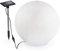 Esotec Solarkugel White Ball, 26cm, Sandstein Optik, LED Leuchtkugel, Gartenkugel, Lichtkugel, Kugelleuchte, außen, wetterfest, winterfest, 102688