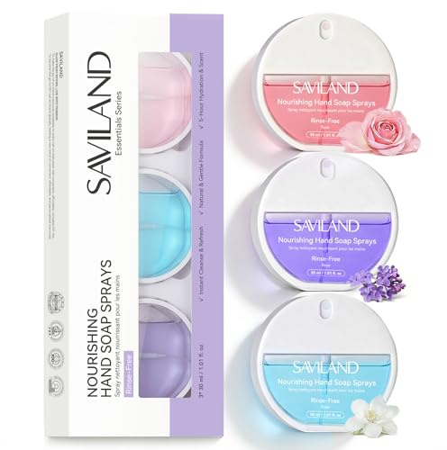 SAVILAND Hand Sanitizer Spray Alcohol-Free 3-Pack