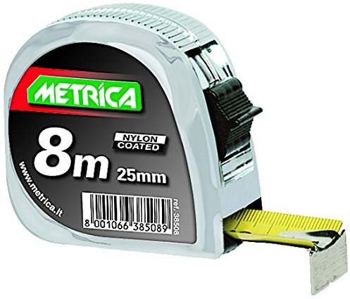 Metrica 38508 Flessometro Professionale, 8 x 25 mm