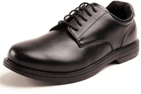 Deer Stags mens Crown oxfords shoes, Black, 11.5 US