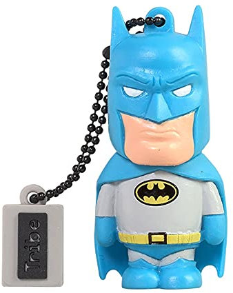 Tribe Warner Bros DC Comics Batman USB Stick 16GB Speicherstick 2.0 High Speed Pendrive Memory Stick Flash Drive, Lustige Geschenke 3D Figur, USB Gadget aus Hart-PVC mit Schlüsselanhänger – Mehrfarbig