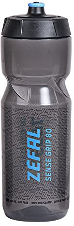 ZEFAL Unisex's Sense Grip 80 Water Bottle, Black/Blue, 800ml