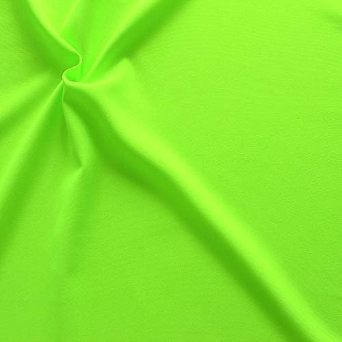 Stoffkontor Modestoff Dekostoff universal Stoff Meterware - zum Nähen von Bekleidung und Dekorationen jeder Art (Neon Grün)