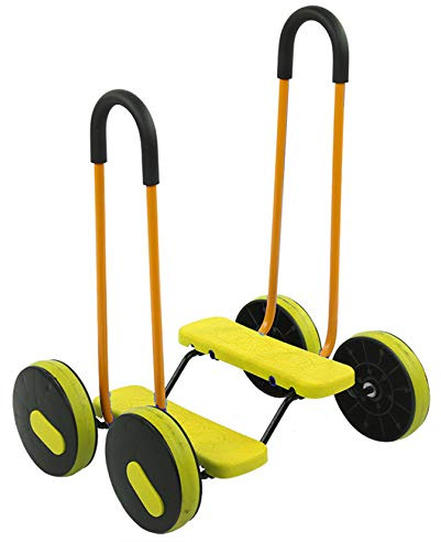 PDKJNID Fitness and Amusement Equipment for Children Aged 3-10, Children's Toddler Exercise Bike, Home Exercise, Kindergarten Physical Exercise Equipment, Four-Wheel Fitness Treadmill,Yellow
