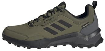adidas Herren Terrex AX4 Gore-TEX Hiking Shoes Wanderschuhe, Focus Olive/Core Black/Grey Five, 43 1/3 EU