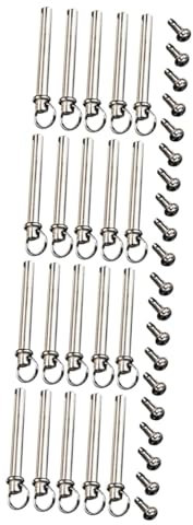Garneck 20 Sets Hand Fan Repair Kit Folding Fan Shaft Rivets Nuts for Fast Installation