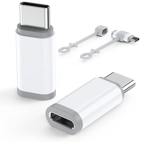 Lightning to USB C Adapter-2 Pack for iPhone Duo/18 Pro Max/17/16/15