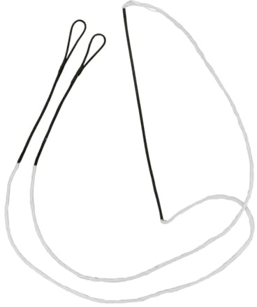 DOKRIN Cordes d'arcs de tir à l'arc,Une corde d'arc recourbé blanche, corde d'arc recourbé de 66 pouces, corde de rechange longue, adaptée à l'équipement de tir à l'arc général.