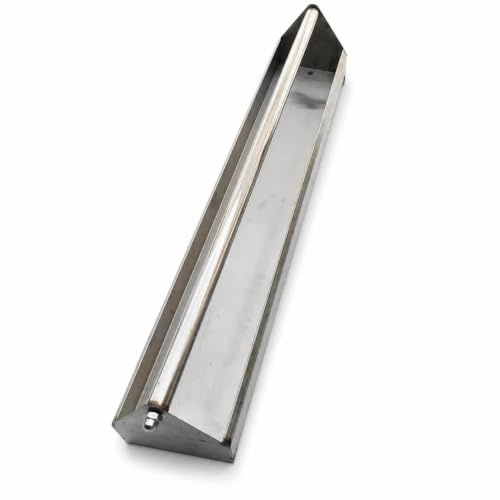 YWJLQH Stainless Steel Anti-Spill, Livestock Farming Use - Duck - Goose - Easy to Clean - Prevents Feed Defecation, Anti-Drop, Pigeon Stainless Steel Feeder Trough, 80 cm L x 11 cm W x 7 cm D
