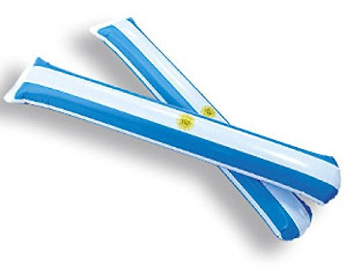 1 Paar (2 Stück) Airsticks / Klatschstangen / Lärmschläger ARGENTINIEN (Lärm-Schläger - Applaus-Schlauch - Bäng Bäng / BängBäng - Pong Pong / PongPong)