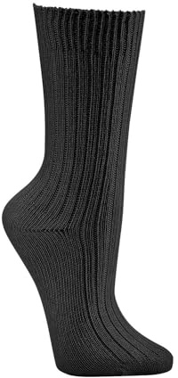 Chaussettes (3 paires) 100% coton biologique | Certifiées GOTS | Sans substances nocives 43-46 noir