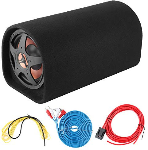 Qiilu 12V Car Subwoofer Car Bass Speakers Large Consumption Audio Modification Sound Amplifier B4r112