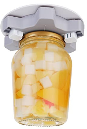 KITCHENDAO Glasöffner Deckelöffner, unter Küchenplatte, im Küchenschrank,Glasöffner für Schwache Hände & Senioren mit Arthritis, Müheloser Deckelöffner mit 3 Greifern