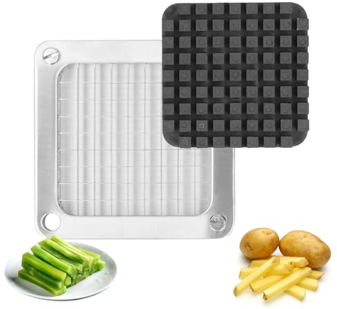 Skärmaskinsblad för Pommes Frites i Rostfritt Stål, Manuell Potatisskärare med Morötter, Gurkor, för Aubergine, Ingen Montering Krävs, Slitage och Korrosionsbeständig (9 mm)
