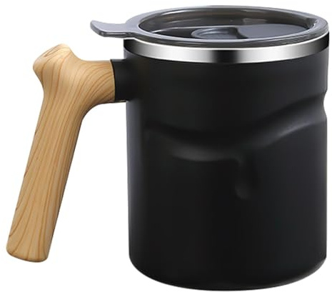 Isolerad resemugg för kaffe - rostfritt stål tumlare, läckagesäker termokopp med lock sked med lock | tätningsringdesign, 17 ounces resetermoskopp för -drycker