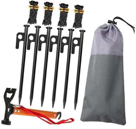 Whoasyst Canopy Garden Nails Fixed Spikes Used To Camping Tent Camping Tents Pile Aluminum Alloy Canopy Ground Nails Aluminum Stakes