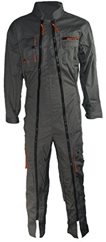 Delta plus vestuario laboral - Buzo 2 cremallera 65/35 poliester algodón gris -l