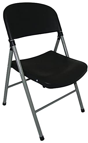 Bolero Foldaway Utility Chair Steel Black Functions Buffets 810X490X500mm 2pc