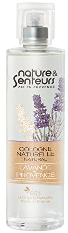 Eau de Cologne Lavande ● Parfum féminin ● Cologne aux notes aromatiques et fleuries fabriquée en France ● 98% d’origine naturelle ● 100ml ● Nature & Senteurs