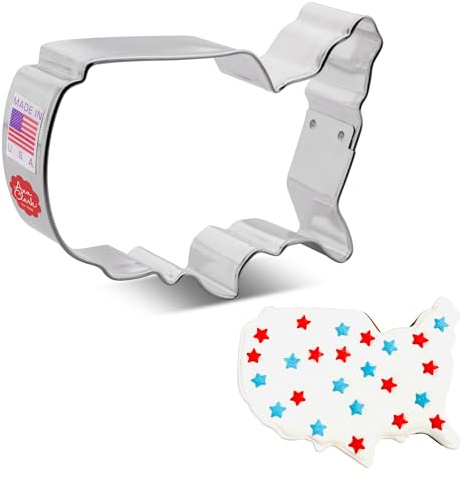 Ann Clark USA Map Cookie Cutter Large 4” Made in USA