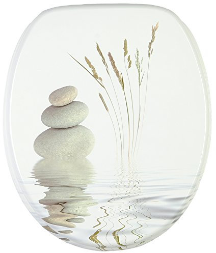 Sanilo WC Sitz mit Absenkautomatik, hochwertiger Toilettendeckel, einfache Montage, stabile Scharniere, Balance