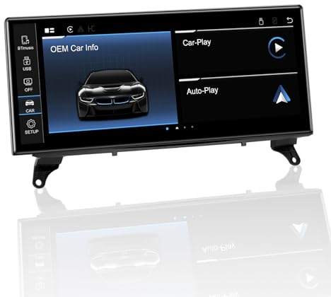 PEMP Linux 12,3 ultradünner Bildschirm E70 E71 CIC Wireless CarPlay Nachrüstung Android Auto, 1920 x 720 Display Mirror Link Autoradio Bluetooth-Videoplayer-Bildschirm für BMW X5 X6 2010-2012