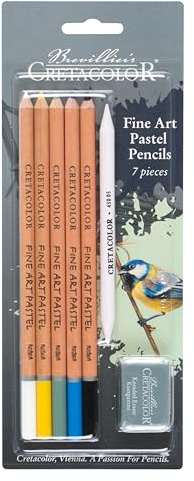 CRETACOLOR Fine Art pastellpennor med hög ljusäkthet, 7 delar, 1 st (1-pack)