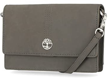 Timberland Damen Leather Crossbody Bag Wallet Purse Umhängetasche aus RFID-Leder, Castlerock (Nubuk)