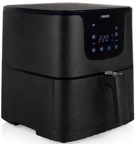 PRINCESS Freidora sin Aceite 183014 Aerofryer, 1700 W, 5.2 l, 80-200 ºC, Panel táctil, Libre BPA, Negro