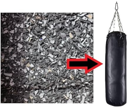 Remplissage de Sacs de Frappe, Rembourrage en Caoutchouc Remplissage de Sacs de Boxe, qualité supérieure, Carton de Remplissage - Caoutchouc 20 Kg