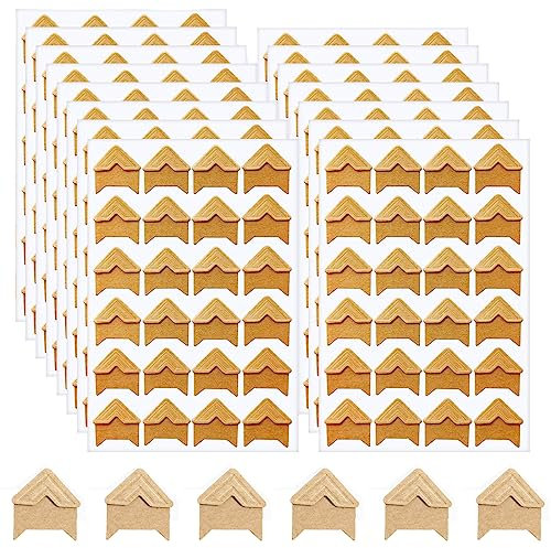 KQNM 360 Stück Selbstklebende Fotoecken, Fotoecken Für Fotoalbum, DIY-Sammelalben, 9 * 12,5 cm