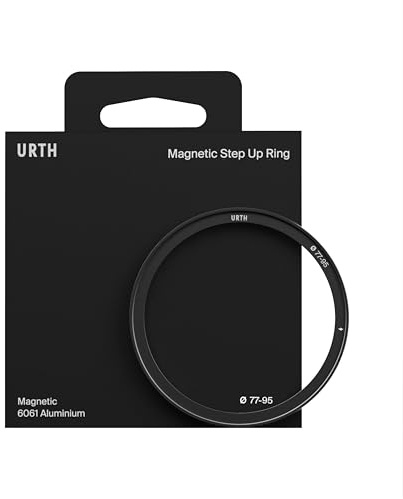 Urth 77-95mm Anillo Step-Up Magnético Adaptador de Filtro - Acople magnéticamente filtros 95mm a Lentes 77mm