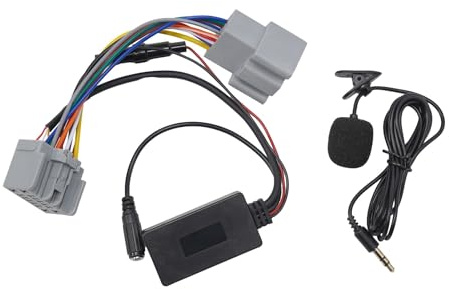 LVYXON Bluetooth AUX ljudadapter för Volvo bilar för C30 C70 S60 S80 V50 V70 XC70 XC90 modeller 2004-2016 ABS-material ersättningsinstallation