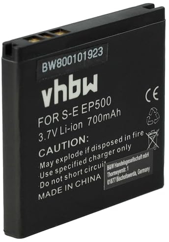 vhbw 1x Akku kompatibel mit Sony-Ericsson W8a, W8 Walkman, WT19i, W8 Handy Smartphone Telefon (700 mAh, 3,7 V, Li-Ion)