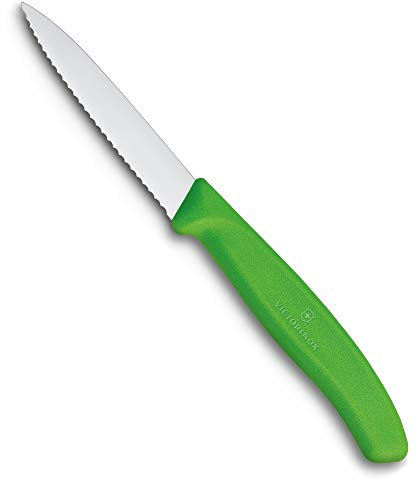 Victorinox Spelucchino con lama ultra affilata in verde, Acciaio, Argento, 19 cm