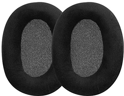 kwmobile 2X Ohrpolster kompatibel mit Sennheiser HD660S / HD565 / HD580 / HD600 / HD650 Kopfhörer - Velours Ersatz Ohr Polster Overear Headphones