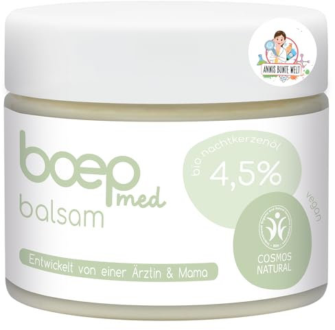 boep med Balsam | Als Lippenbalsam, Brustwarzensalbe, Wind & Wettercreme & sehr trockene Haut an Händen, Körper oder bei Neurodermitis | Von Hebammen empfohlen | Vegane Naturkosmetik 50ml