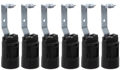 Angoily E14-Glühbirnenfassung Kerzenhalter Mit Kandelabersockel 6 Stück. Kandelabersockel Fassungen Für Kronleuchter-Beleuchtungskörper. E14-Kerzenlampenfassungen 80 Mm 6 Stück