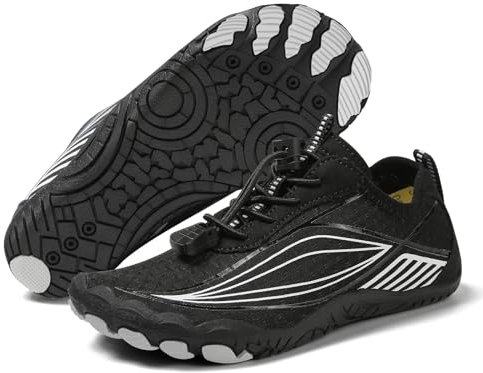 IEEILULU Escarpines Niño, Zapatos Barefoot Niños, Barefoot Niños Niña de Secado rápido Antideslizante (Negro, Niño (2-5 años), 27, Números, Sistema Tallas Calzado EU, Mediano)