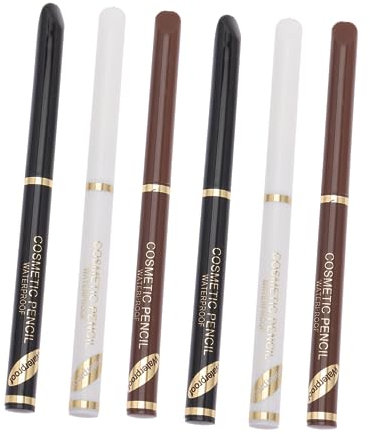 Healeved 6stücke Bartfüllstifte Bart Bleistifte Bart Füllstoffe Gestaltung Werkzeuge Friseurstifte Eyelinerstifte