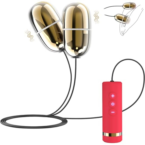 Vibrator Bullet Adult Toys - Mini Vibrators Couples Sex Toys with 7 Vibration Modes,Double Egg Female Clitoral Stimulator Adult Sex Toys & Games,Remote Control Vibrator Sexual Pleasure Tools for Women