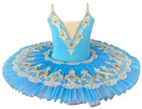 Flickor Balett Tutu Performancekläder Ballerina Tävlingsklänning | Svanensjön Pannkaks-Tutu Ballerina Festdanskostym