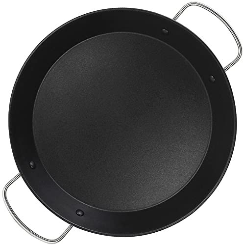 ALZA Basic - Paellera Valenciana de 28 cm, Acero Inoxidable 18/10, Todo Tipo de Cocinas, Inducción y Horno, Antiadherente Multicapa Libre de PFOA