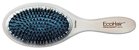 Olivia Garden EcoHair Paddle Combo 100% Sanglier/Nylon Brosse Ecologique en bambou