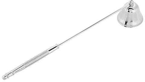 Dochtlöscher – 1 Stück Mode Edelstahl Glockenförmige Kerzenlöscher Docht Trimmer Abdeckung Handwerkzeug (Silber)