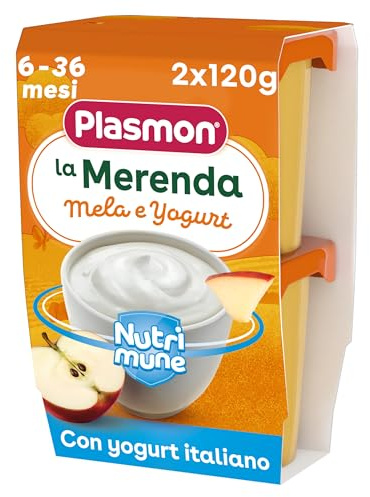 Plasmon Merenda Mela e Yogurt 2x120g (12 Confezioni)
