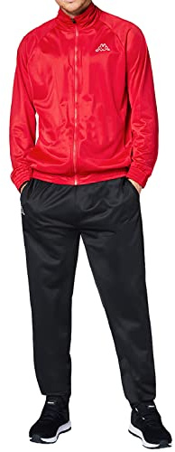 Kappa Tracksuit Till Men I träningsoverall för män I perfekt för sport och fritid I, röd, L