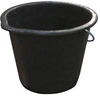DeTec Kunststoff Eimer Baueimer 12 Liter Zementeimer Mörteleimer Mörtelkübel