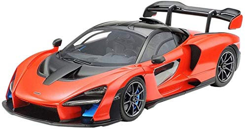 TAMIYA 24355-000 McLaren 1:24 Senna, Faithful Replica, Model Building, Plastic Kit, Crafts, Hobby, Gluing, Model Kit, Assembly, Unpainted, Red, Medium